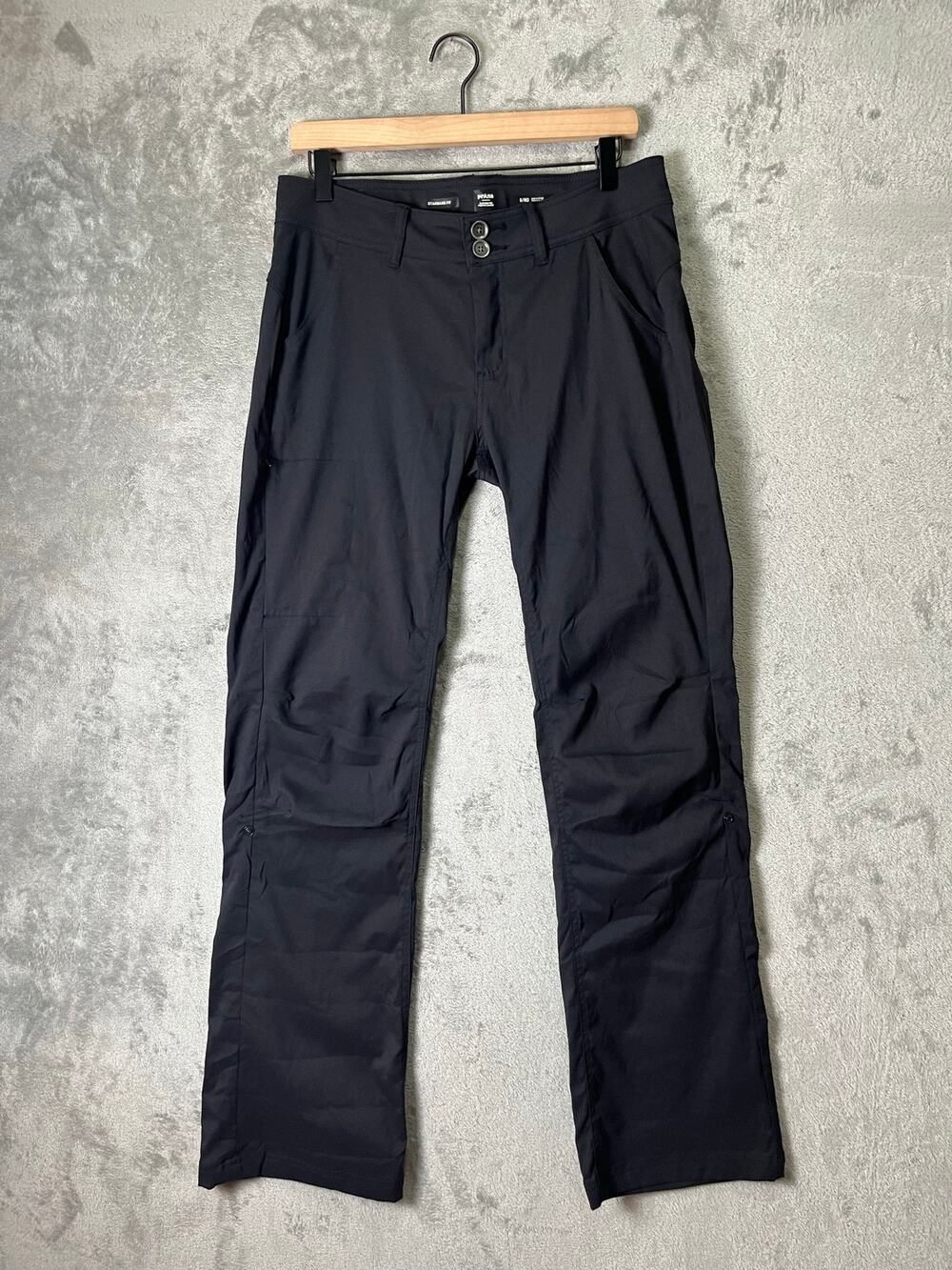 prAna Black Halle Straight Leg Hiking Pants Stretch Outdoor Travel Utility 8